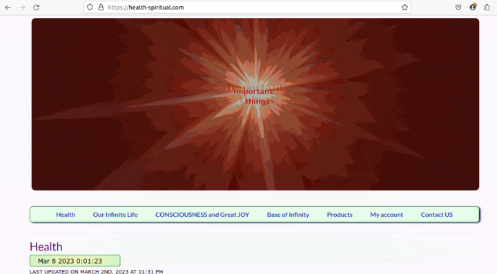 Информативный сайт на Wordpress  о Здоровье