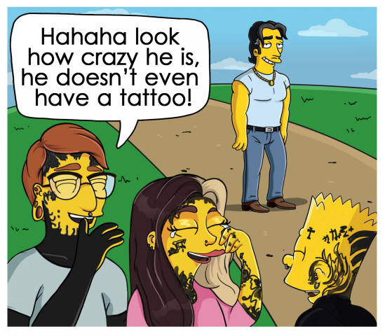 Комиксы в стиле "Симпсоны"