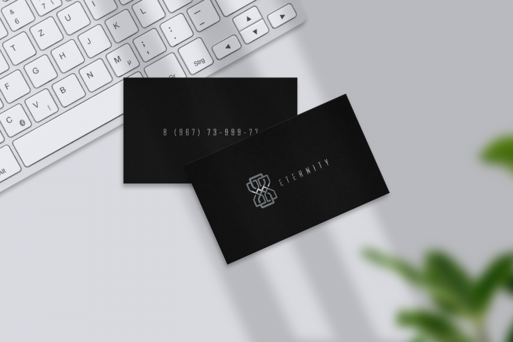Визитка для компании "Eternity"