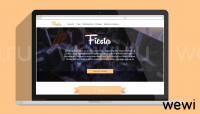 Landing-page для музыкальной группы Fiesta.