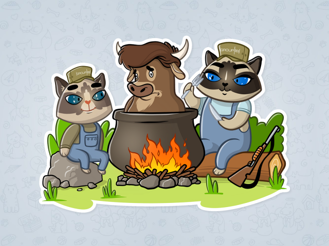 Телеграм стикеры для Group-IB