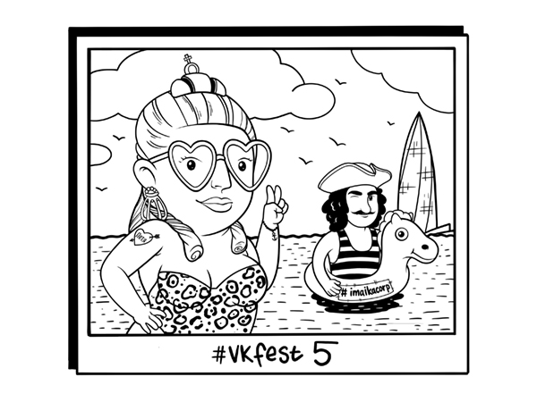 Принт для яМайки к VKfest 2019
