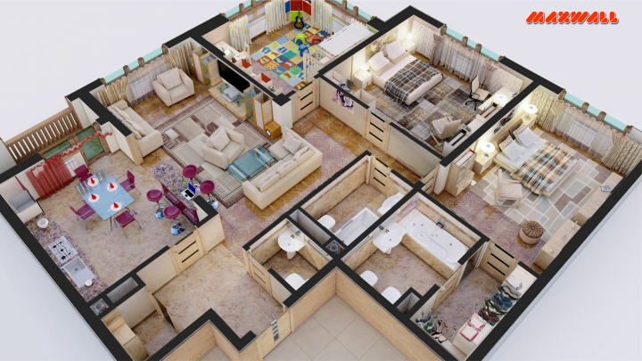3D-визуализация квартиры