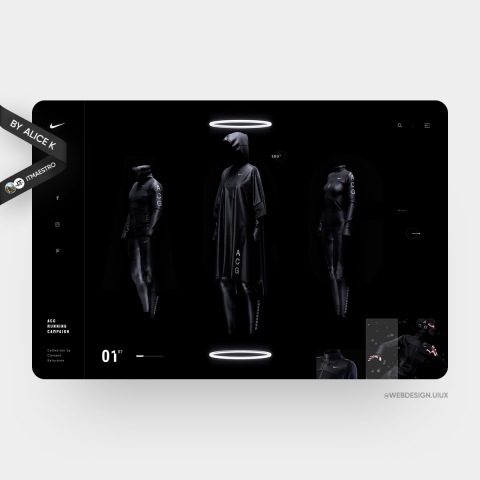 UX/UI дизайн сайта эксклюзивной коллекции Nike