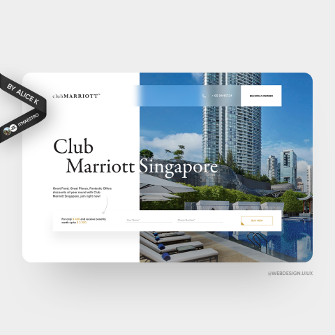 Marriott — редизайн сайта UX/UI