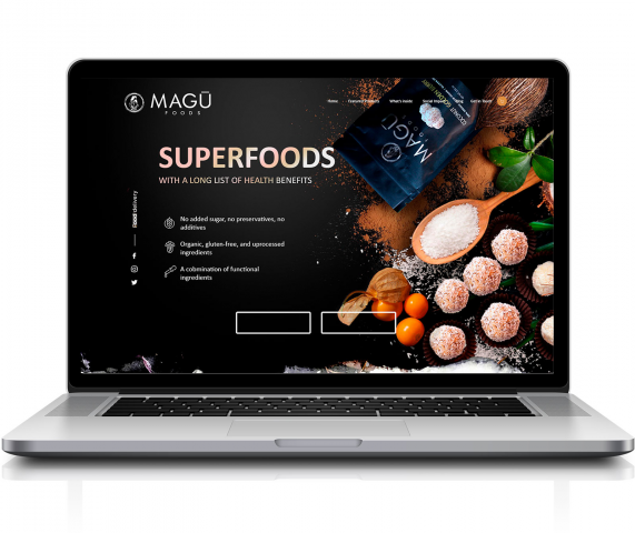 Разработка мнагостраничника для Magu Foods