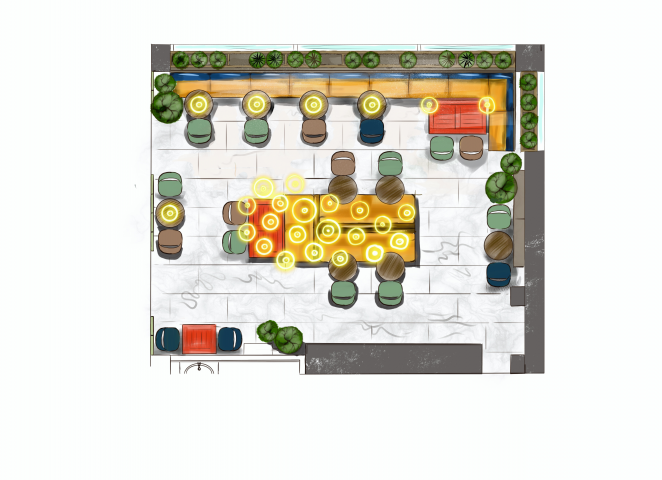 Дизайн проект кафе итальянской кухни