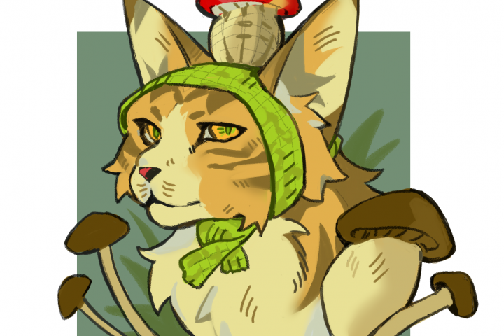 Иллюстрация с котиком