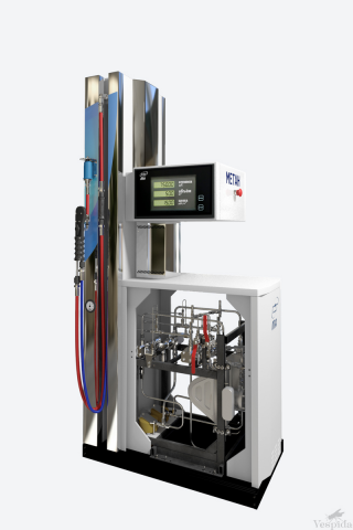 Opened fuel dispenser