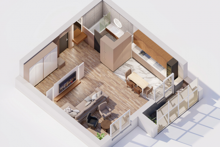 3д планировка квартиры