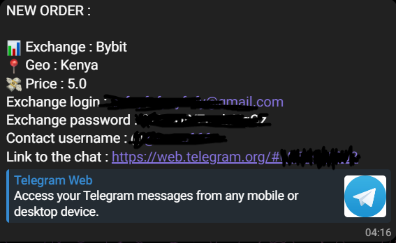 Бот для покупки KYC верификации