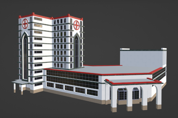 3д-модель здания