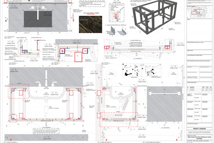 Vanity - Shop Drawing