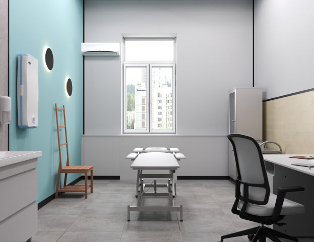 Визуализация кабинета массажиста в медцентре г. Грозный