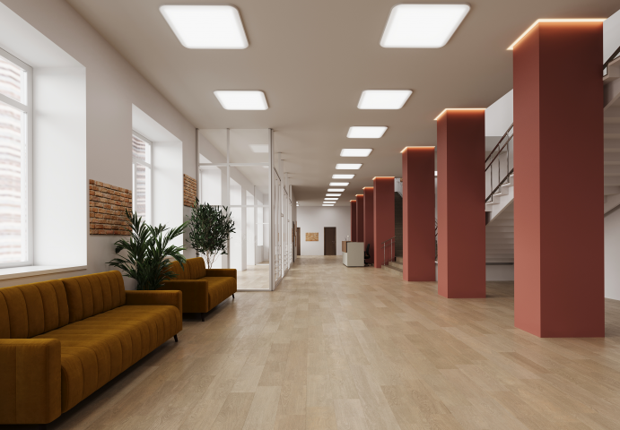 Визуализация холла дома ученых (вариант 2)