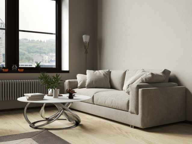 Интерьер кухни-гостиной (ракурс 1)