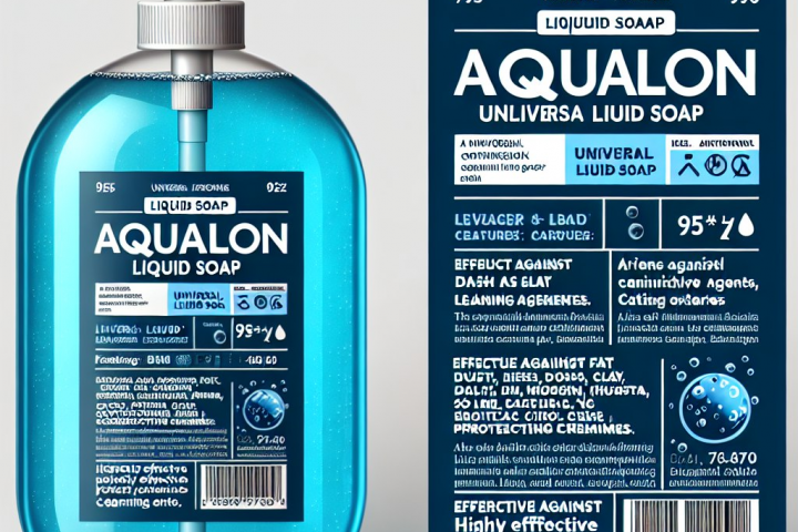 дизайн для жидкого мыла AQUALON.