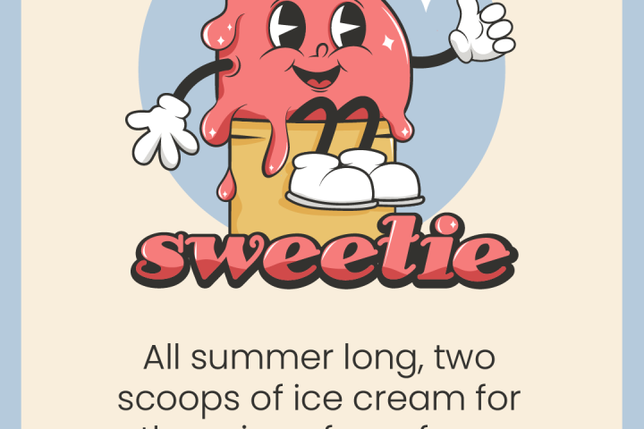 Разработка логотипа маскота для магазина мороженого