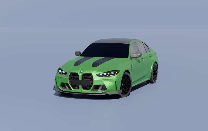 3d модель BMW M3 CS 2024