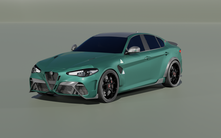 3d модель Alfa Romeo Giulia GTA 2021
