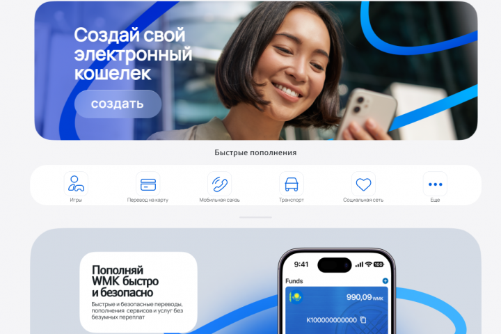 Сайт для WebMoney Kazakhstan
