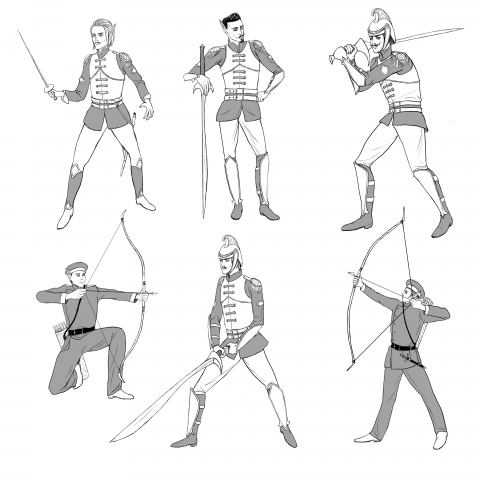 Разработка персонажей для онлайн-игры