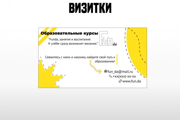 Визитка репетиторства