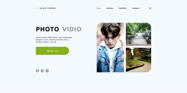 Сайт портфолио