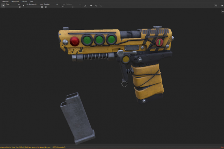 3D модель пистолет SAP