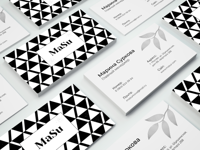 Визитка для менеджера "MaSu"