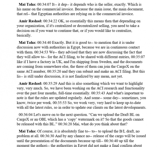 Транскрибация вебинара с тайм-кодами, английский