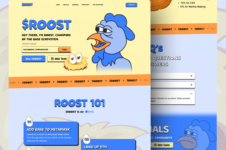 RoostToken Crypto | Сайт + Дизайн