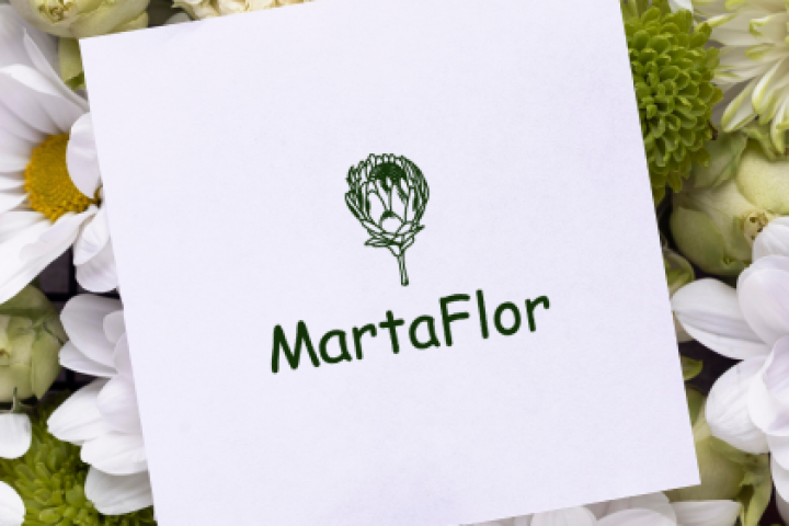 Логотип для цветочной мастерской