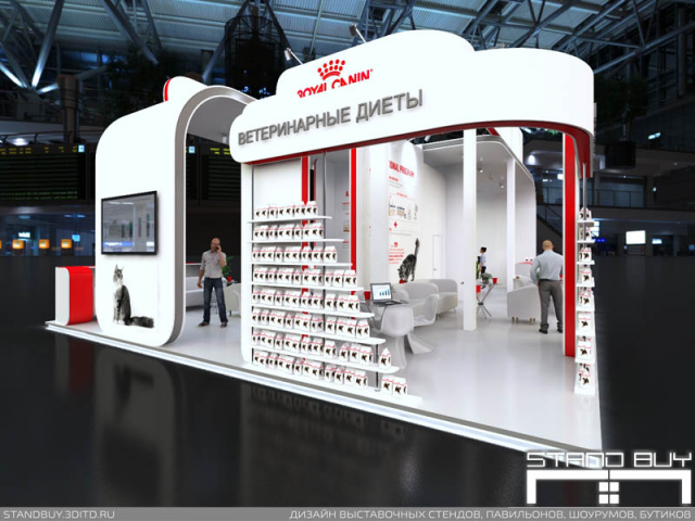 Выставочный стенд компании Royal Canin
