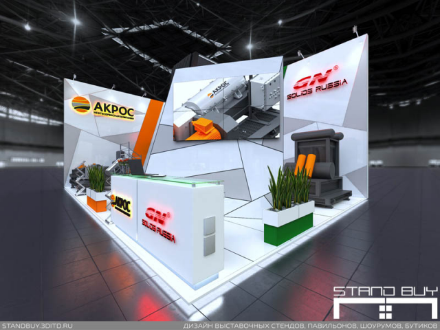 Выставочный стенд компаний Акрос и GN solids