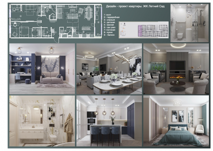 ЖК Летний сад. Дизайн проект