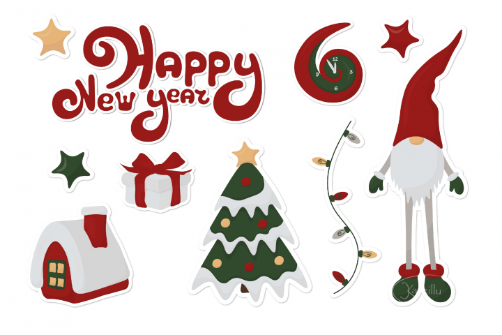 Новогодние стикеры