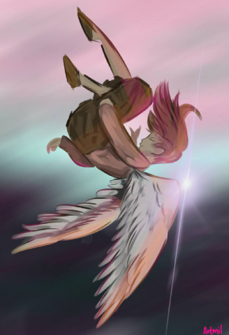 Арт "ты знаешь, кто ангел"