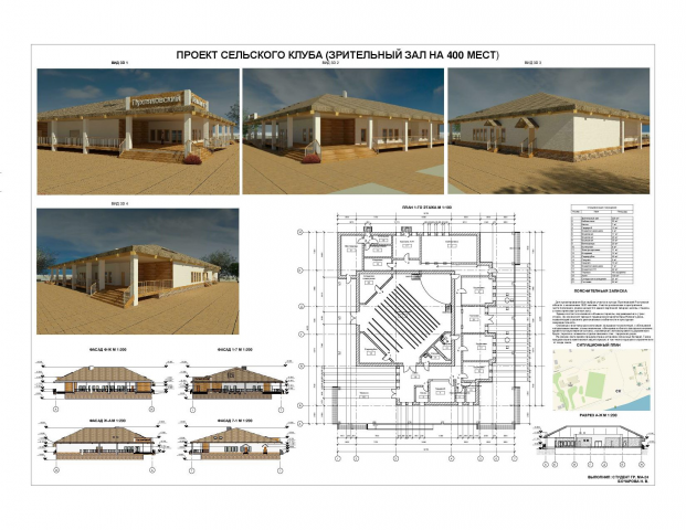 Эскизный проект Дома культуры