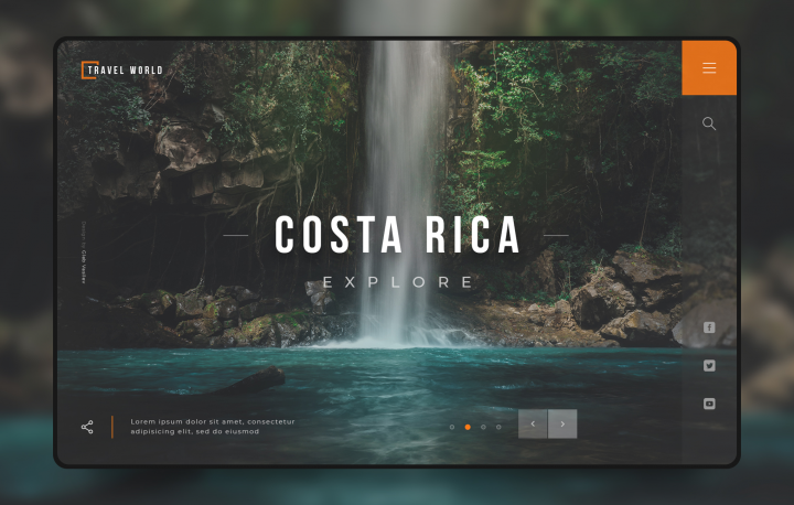 Концепт для Dribbble