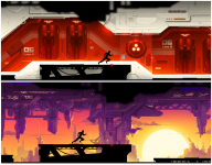 Скетчи локаций для Vector 2