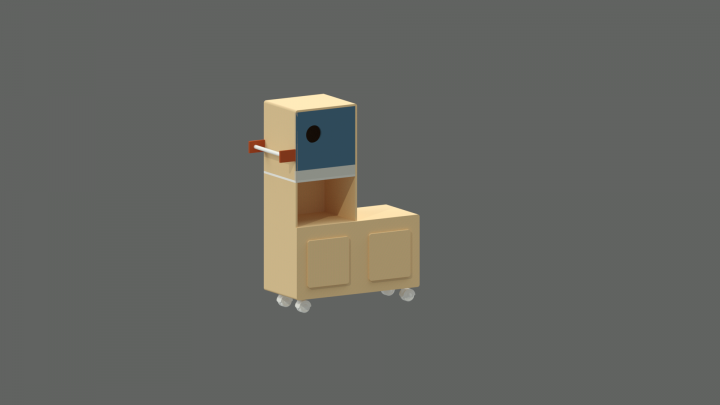 Стилизованный шкаф для детской комнаты