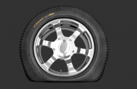 Анимация сдутого колеса