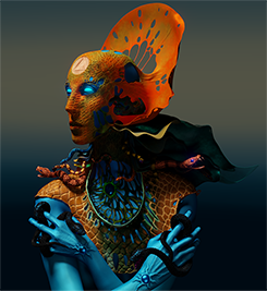 Персонажи в 3D картин художника Дариуша Завадского