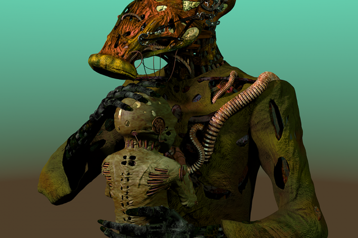 Персонажи в 3D картин художника Дариуша Завадского