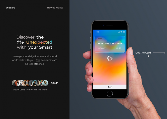 Лендинг для финтеха