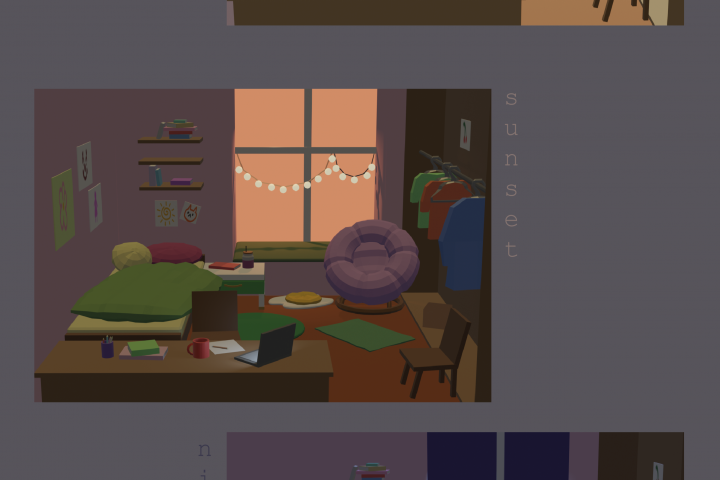Дизайн освещения в Blender, low poly комната