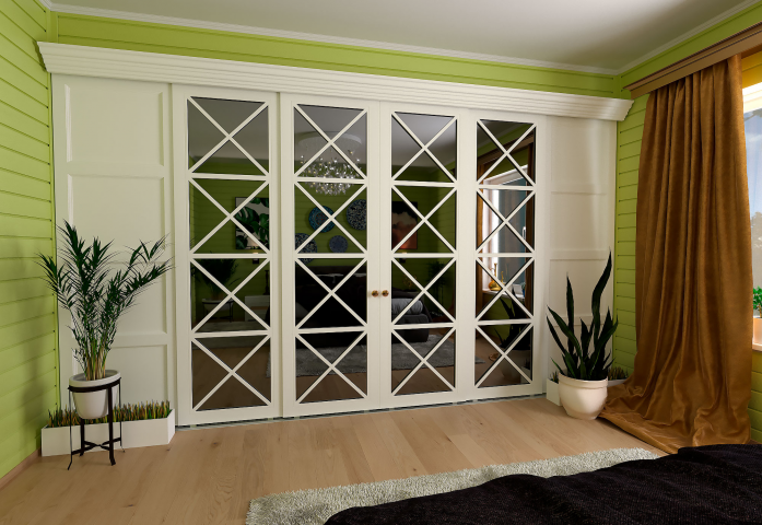 Макет дверей встроенного гардероба