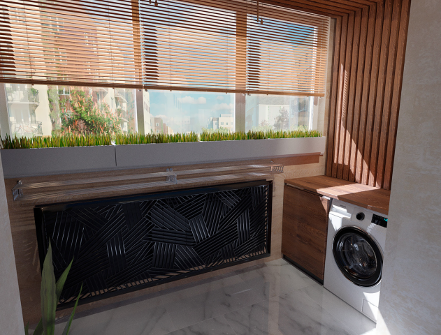 3D визуализация балкона по чертежам