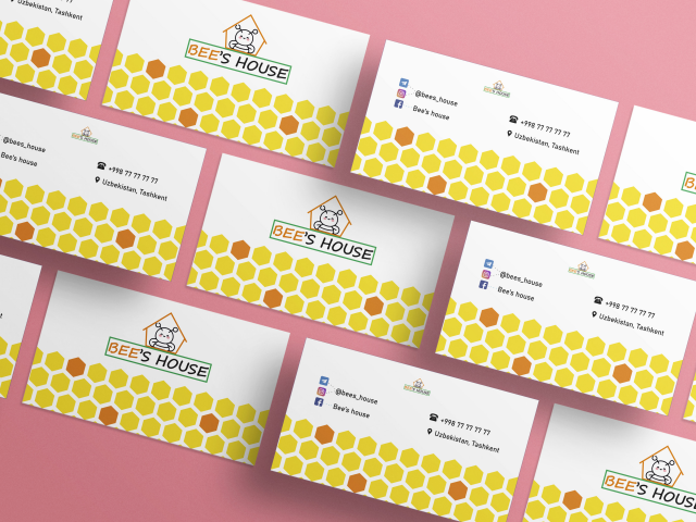 Визитка для магазина мёда